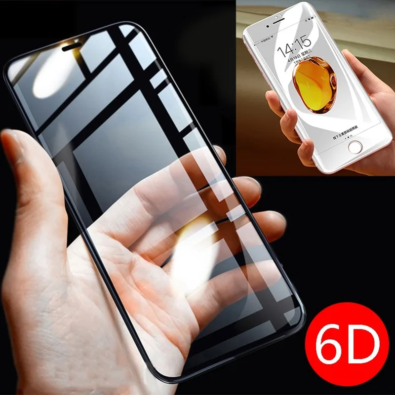 6D изогнутая защитная пленка из закаленного стекла для iPhone Xs Max Xr X стеклянная с