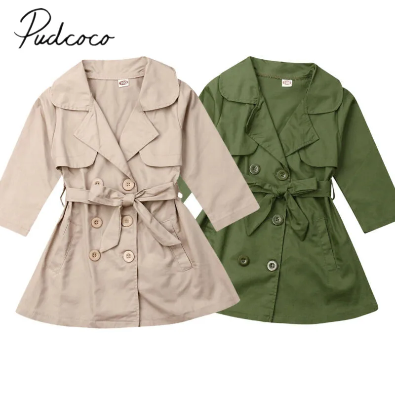 Демисезонная ветровка для маленьких девочек однотонная парка верхняя одежда