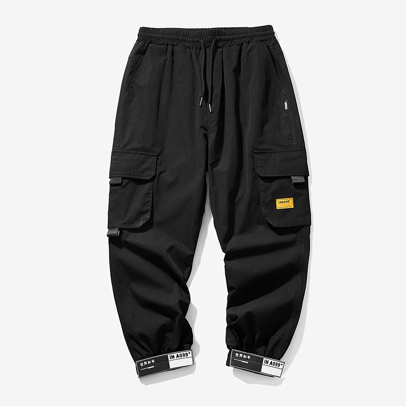 

Streetwear Casual Joggers Men Side-pocket Mens Cargo Pants Fashion Slim Sweatpants Harem Pants Ankle-length Men Trousers