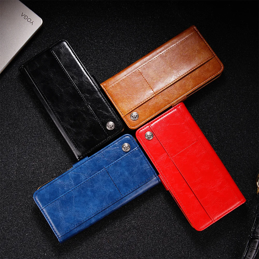 Флип чехол из искусственной кожи для Motorola G4 G5 G5S G6 Plus G7 Power Case Moto G8 Play кошелек с