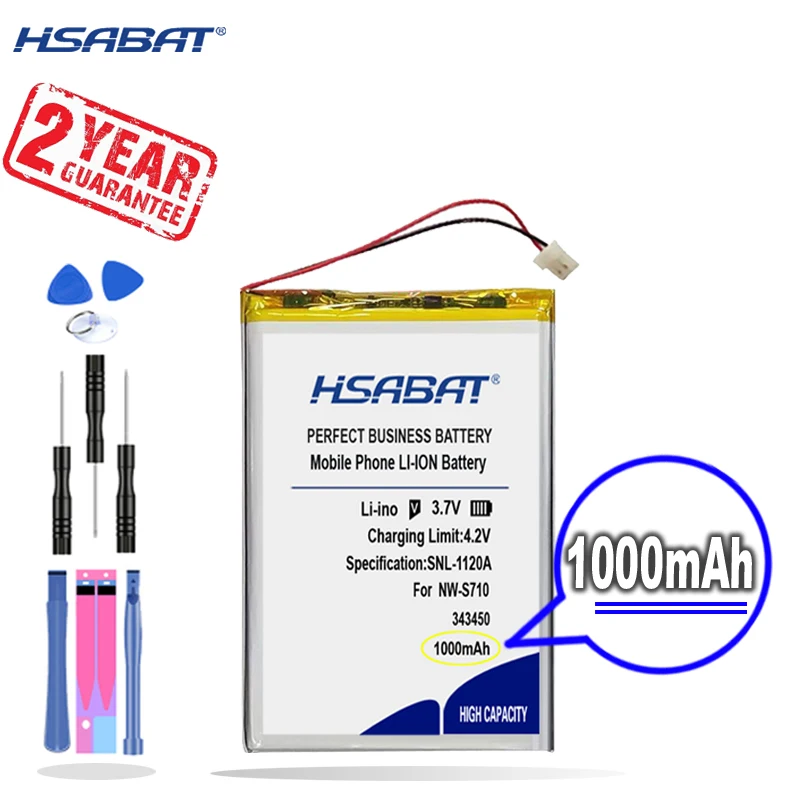 Новое поступление [HSABAT] Батарея для Sony NWZ S600 S600F NW S710 S610 S615 S615F S616 S616F S618|Аккумуляторы