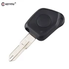 Чехол для автомобильного ключа KEYYOU, 1 кнопка, корпус ключа для Peugeot, 106, 205, 206, 306, 405, 406