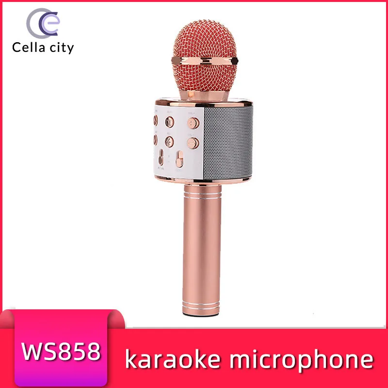 CELLA город WS-858 караоке конденсаторный Беспроводной микрофон ручной KTV прямые