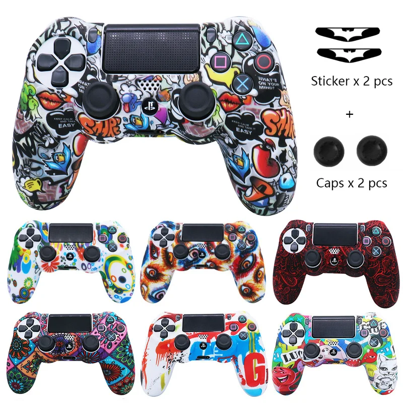 Мягкий силиконовый чехол для Sony Playstation 4 контроллера PS4 Dual shok аксессуары геймпада