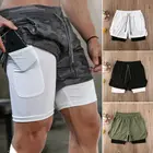 Шорты мужские быстросохнущие для спортзала, Модные дышащие штаны для фитнеса, с карманами, повседневные спортивные шорты, одежда для мужчин, лето