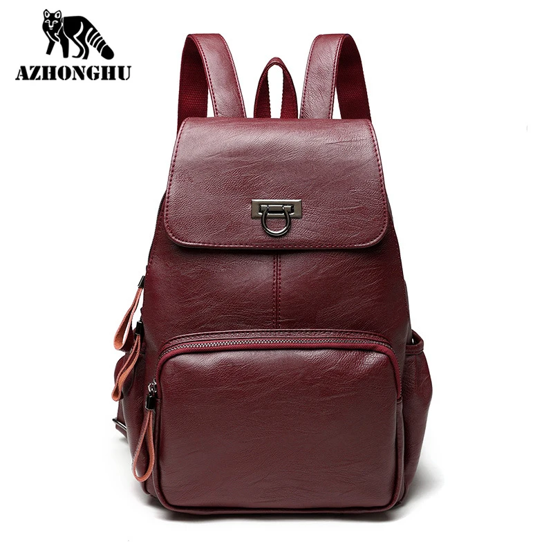 

Новинка 2021, женский рюкзак, повседневные кожаные сумки, модный портативный женский рюкзак для путешествий и студентов, вместительный рюкза...