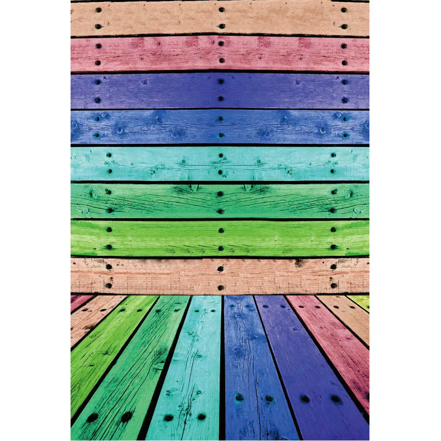 

Rainbow Colors Wooden Board Backdrop Birthday Baby Shower Wedding Party Decor Background Photo Booth Studio photography Props