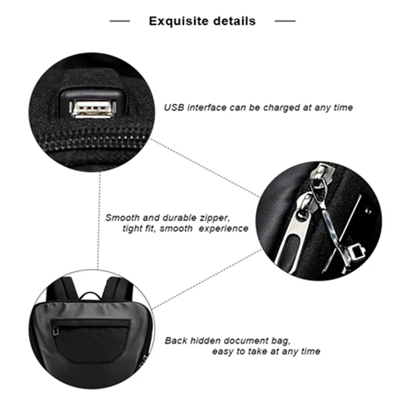 Fipilock FL-V2 отпечаток пальца рюкзак Usb зарядка противоугонные рюкзаки Повседневный стиль сумки умный БЕСКЛЮЧЕВОЙ замок бизнес дорожная сумка