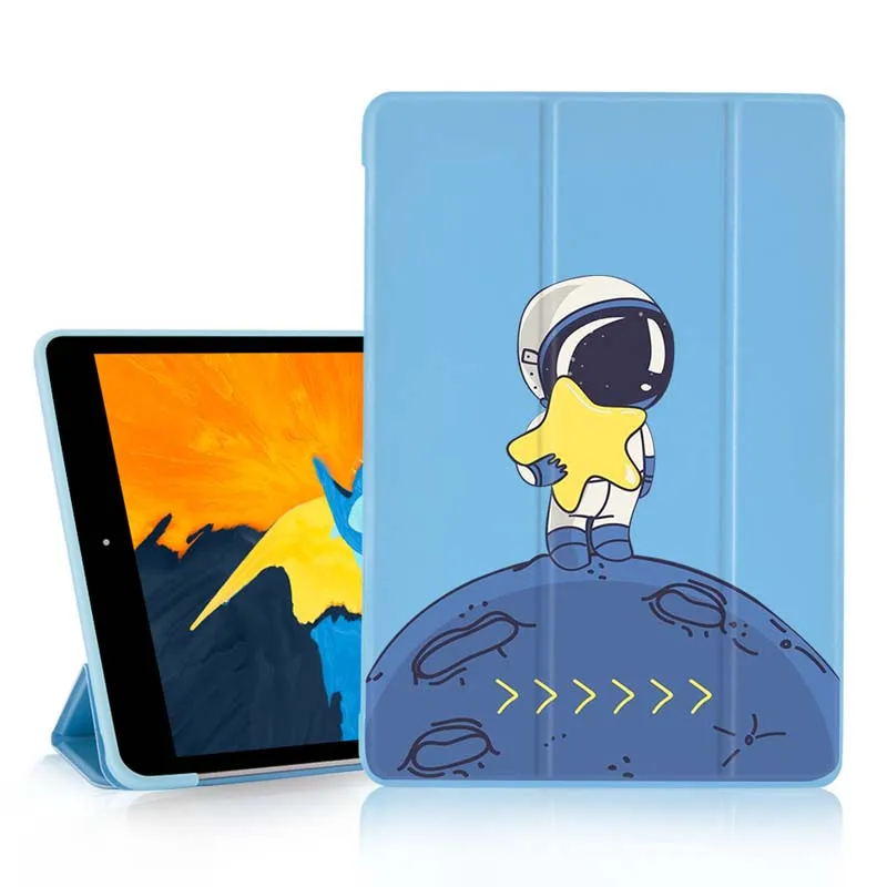 

Креативный симпатичный чехол для планшета с астронавтом для Ipad Mini 3 4 5, функциональный чехол с держателем для Ipad Air1 2 3 7-го поколения 11Pro 2018 2020