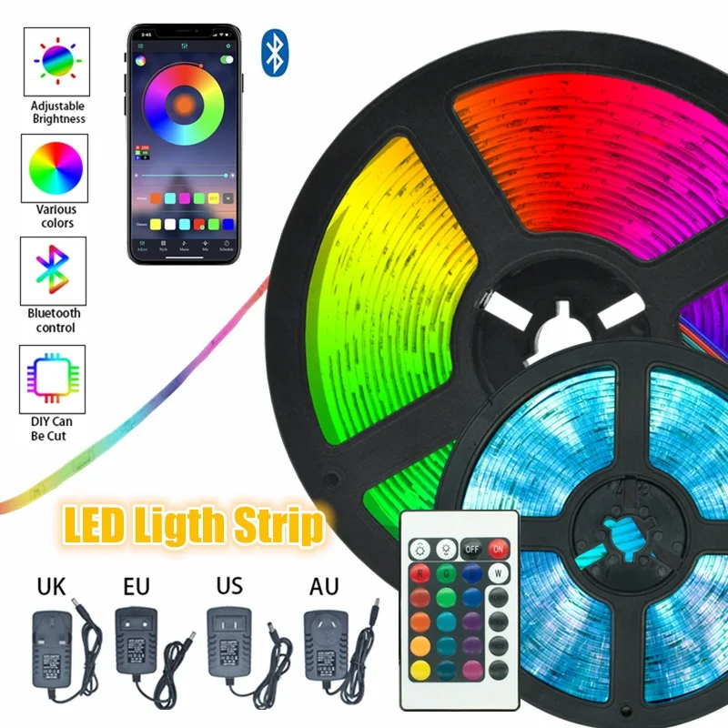 Цветной светодиодный светильник полосы для вечерние спальни ленточный