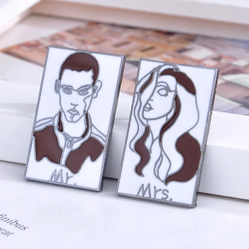 Современная популярная брошь в стиле панк для мужчин и женщин с капающим маслом