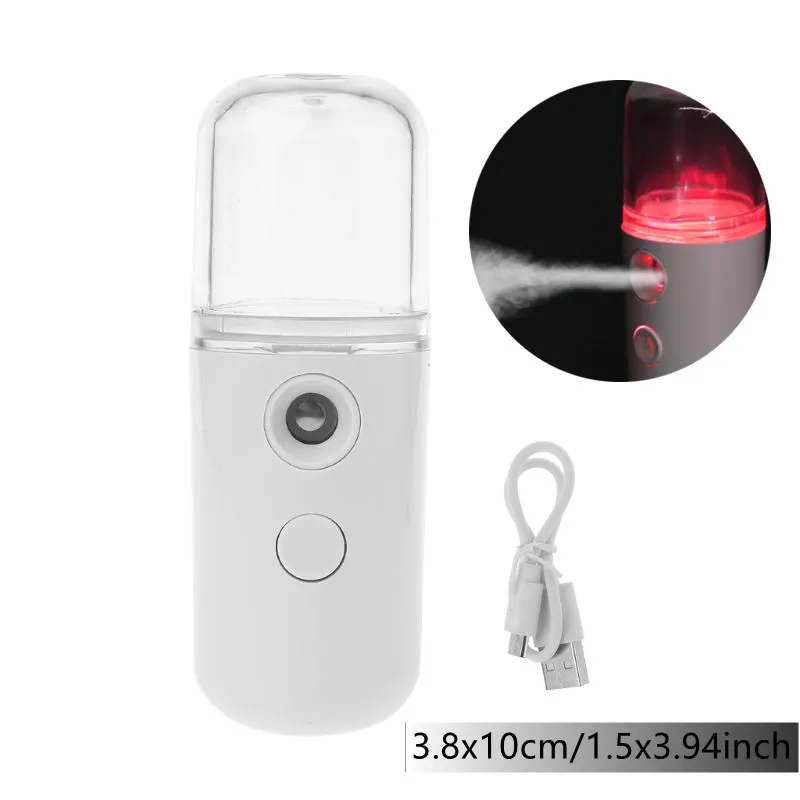 

Portable USB Rechargeable Nano Humidifier Cooling Mist Sprayer Nano Facial Steamer Beauty Device