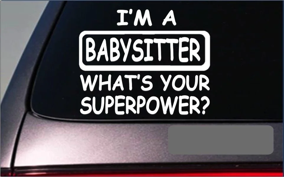 Я стикер Babysitter наклейка daycomputere childcomputere дошкольник преподаватель компьютер