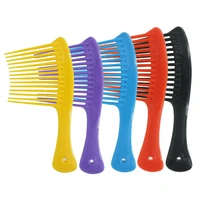 pro 1 piece hair wig comb wide teeth comb for long hair combing abs long teeth comb stronger suitable for female 4 colors
