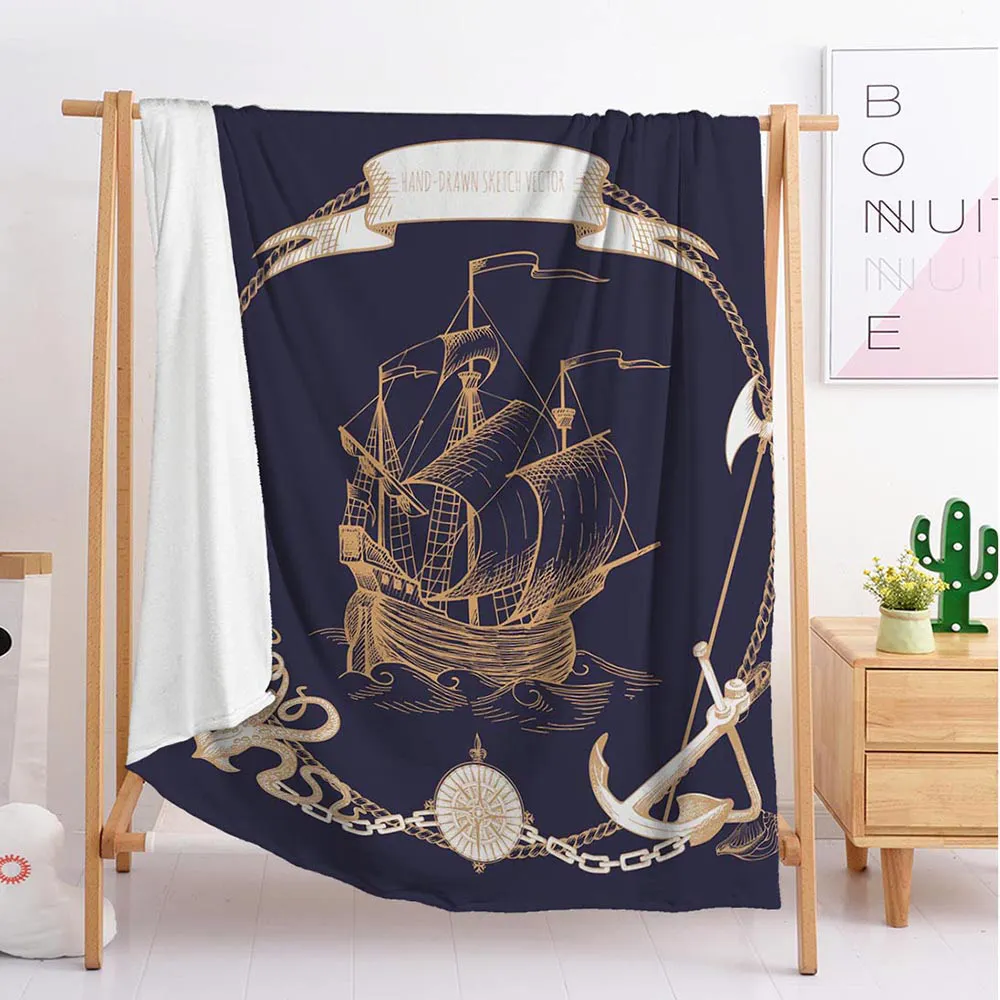 Prezzo Nuovo Bianco Barca A Vela Mare Di Esportazione Personalizzato Coperte Di Grandi Dimensioni E Di Piccole Dimensioni Rimessa Laterale Coperta Arazzo Sacco A Pelo Coperta Di Flanella Morbida Biancheria Da Letto