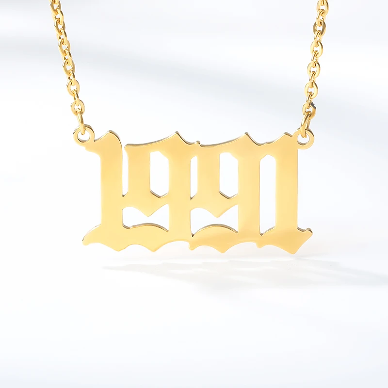 

Year Number Necklaces for Women Choker Neck Chains Year 1989 2000 Birthday Gift from 1985 to 2020 Jewelry 2020 Jewelry Wholesale