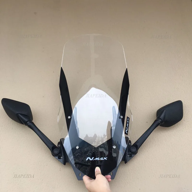 Modified Motorcycle nmax 2021 windscreen bracket set adjustable windshield stand for yamaha new nmax155 2020-2022 | Автомобили и