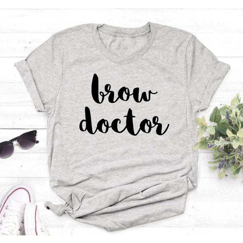 Футболка женская с коротким рукавом и принтом Доктор|Футболки| |