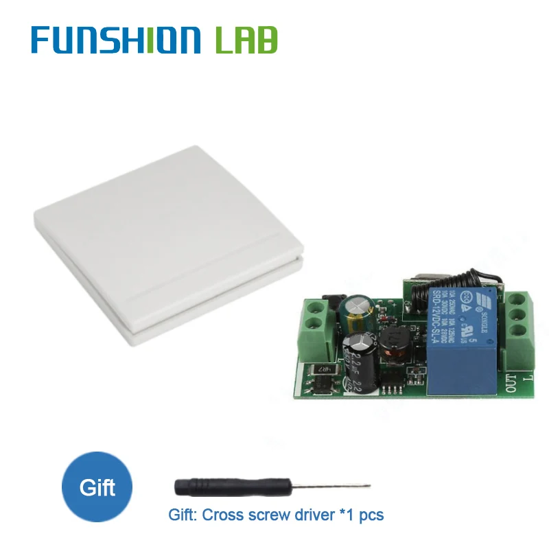 Настенный беспроводной пульт дистанционного управления FUNSHION 433 МГц 86 передатчик