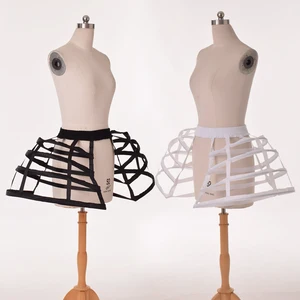 victorian hoop bustle petticoat cage skirt vintage rococo gown bridal wedding prom dress party cosplay jupon pannier underskirt free global shipping