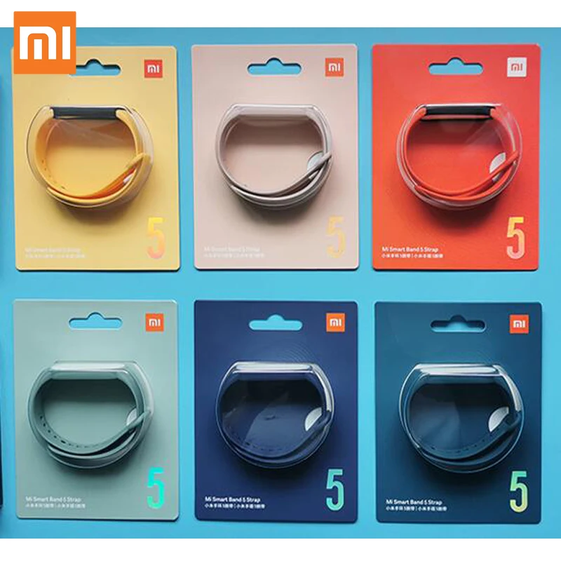 Оригинальный силиконовый ремешок для Xiaomi Mi Band 5 сменный Браслет | Электроника