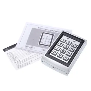 Complete RFID Access Control System Kit Independent Metal Keyboard
Electronic Lock Power Supply DC12V Door Outlet With 125KHz