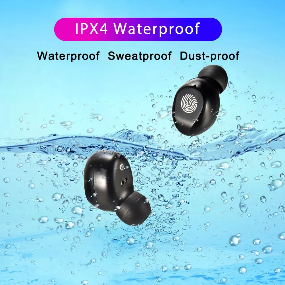 

Bluetooth Earphones Hifi Wireless Headphones Waterproof Earbuds siri touch 2000mAh earpieces 120 hours standby for xiaomi