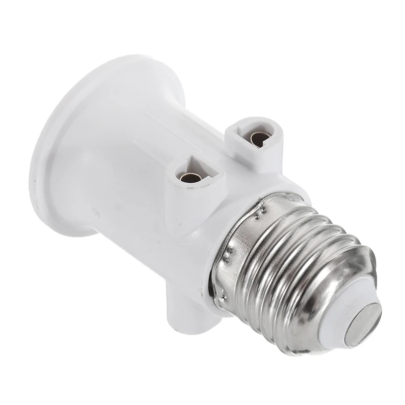 

AC100-240V 4A E27 ABS EU Plug Connector Accessories LED Bulb Adapter Lamp Holder Base Screw Light Socket Conversion for Lights