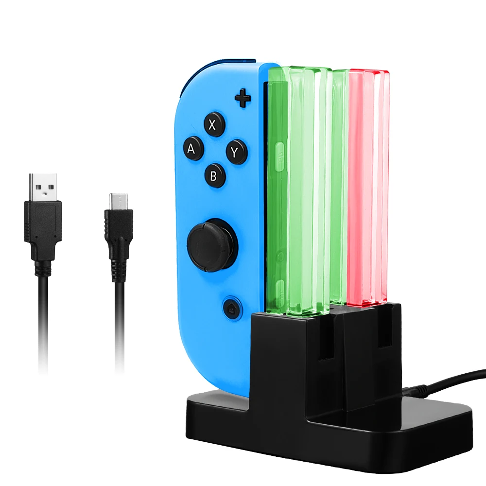 Зарядное устройство для контроллера Nintendo Двойная док станция подставка JoyCon
