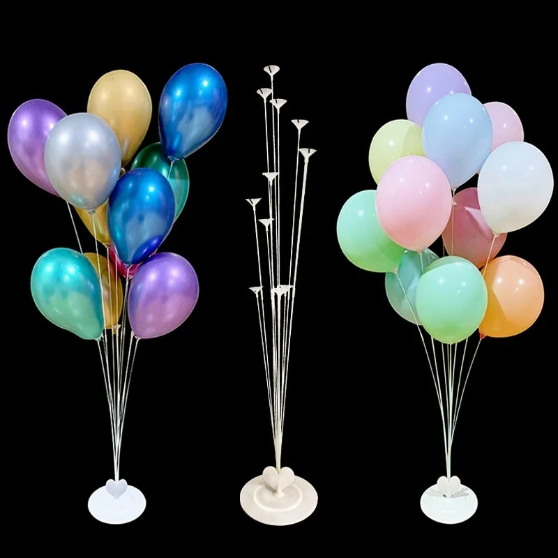 

11Tubes Balloon Stand Holder Column Confetti Balloons Happy Birthday Ballon Kids Baby Shower Wedding Party Decoration