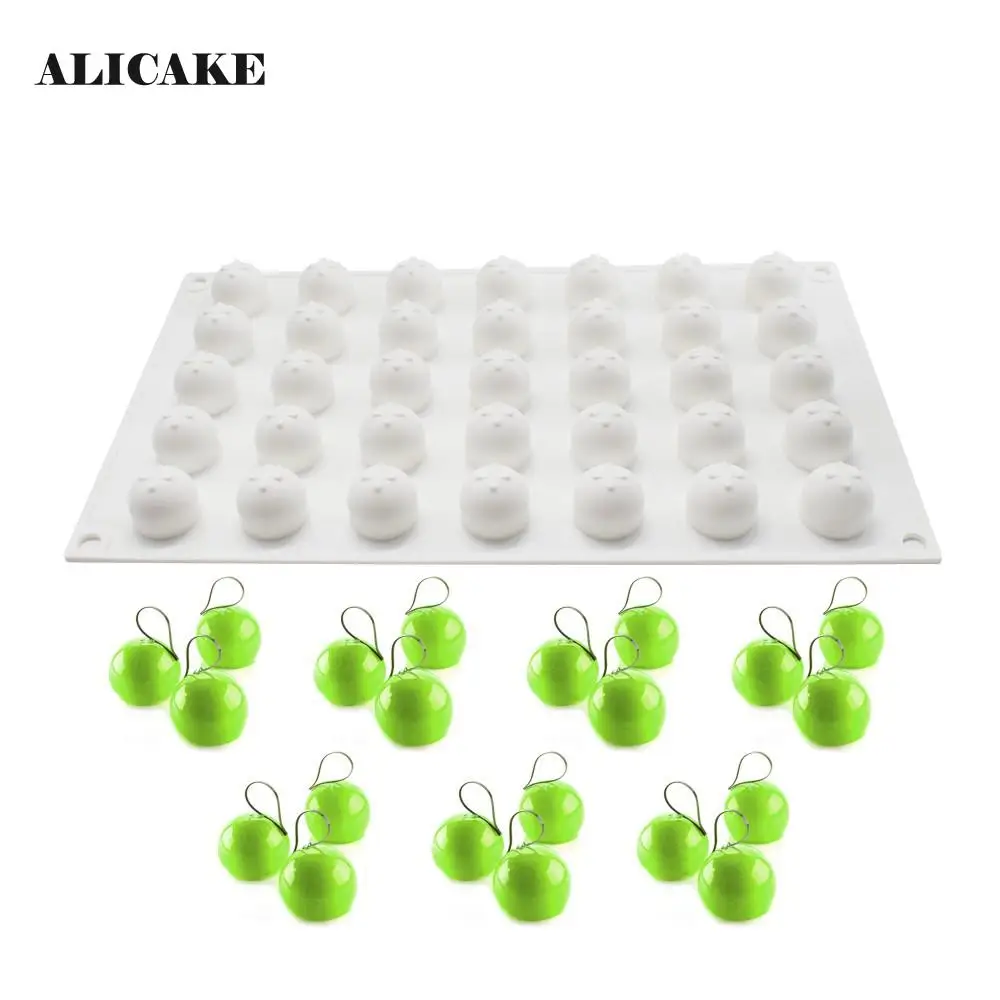 Силиконовая форма для шоколадных тортов с трюфельными шариками мусса шоколадная