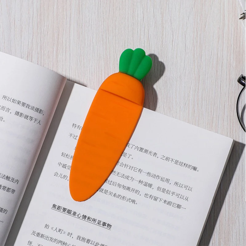 Оригинальные силиконовые маркеры в виде моркови смешные для чтения подарок