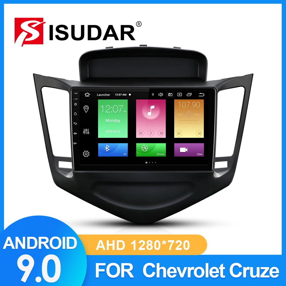 Автомагнитола ISUDAR для Chevrolet Cruze J300 2013 2014 2015 2 din Android 9 мультимедиа GPS DVR камера RAM Гб ROM