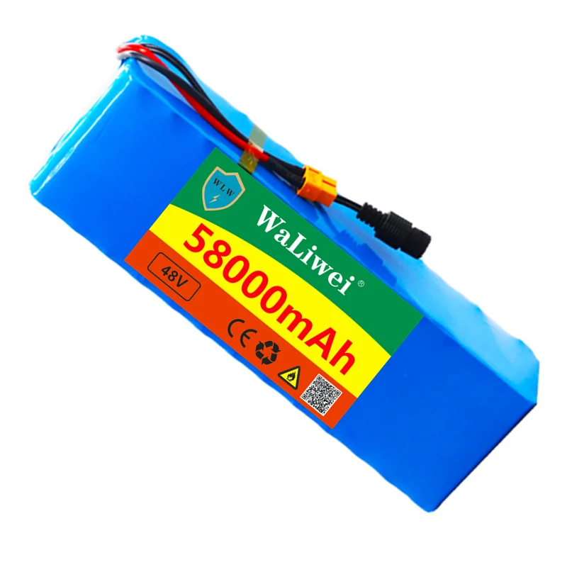 

48v lithiumion battery 48v 58Ah 1000w 13S3P Lithium ion Battery Pack For Electric bicycle Scooter with BMS+charger