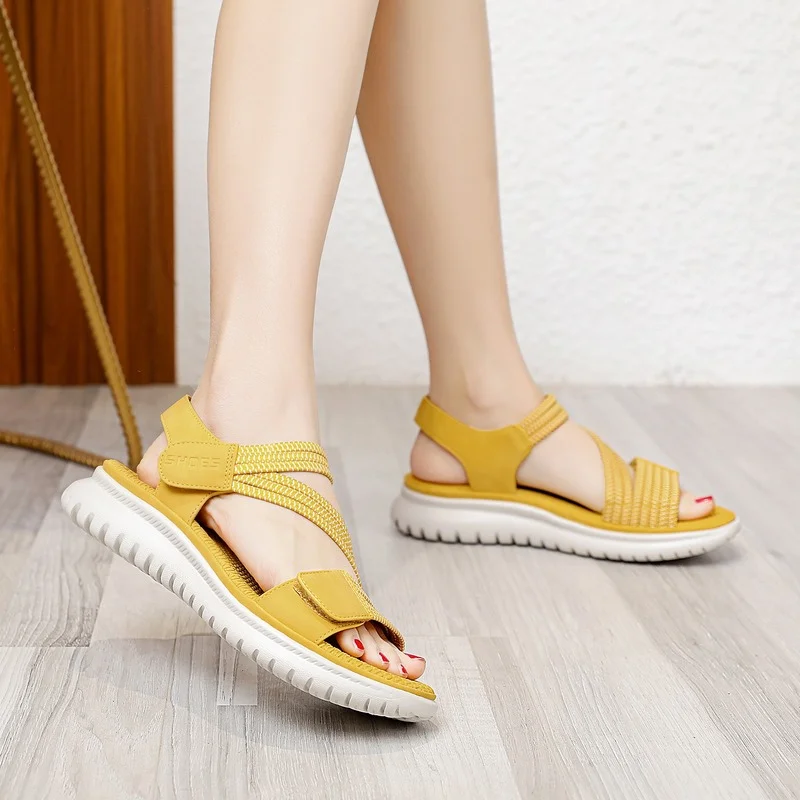 

Women Sandals Fashion Hook & Loop Round Female Women Shoes Casual Outdoor Summer Shoes Woman Plus Size 35-42