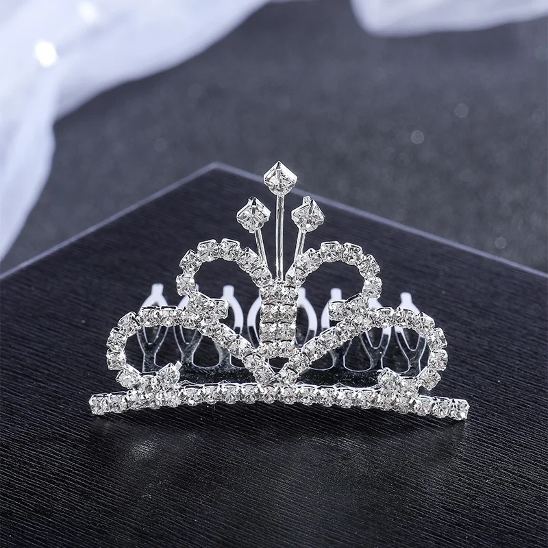 Тиара для девочек розовые стразы вечерние украшения волос аксессуары | Украшения