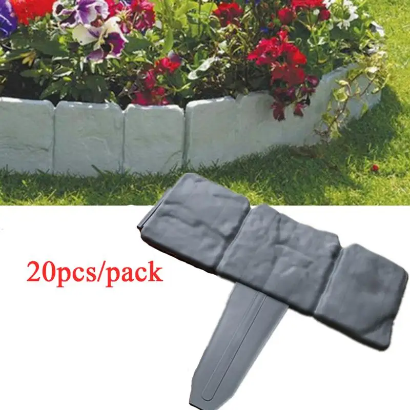 20 шт. декоративный пэчворк ограждение сад окантовка мощеная вставка пластиковая