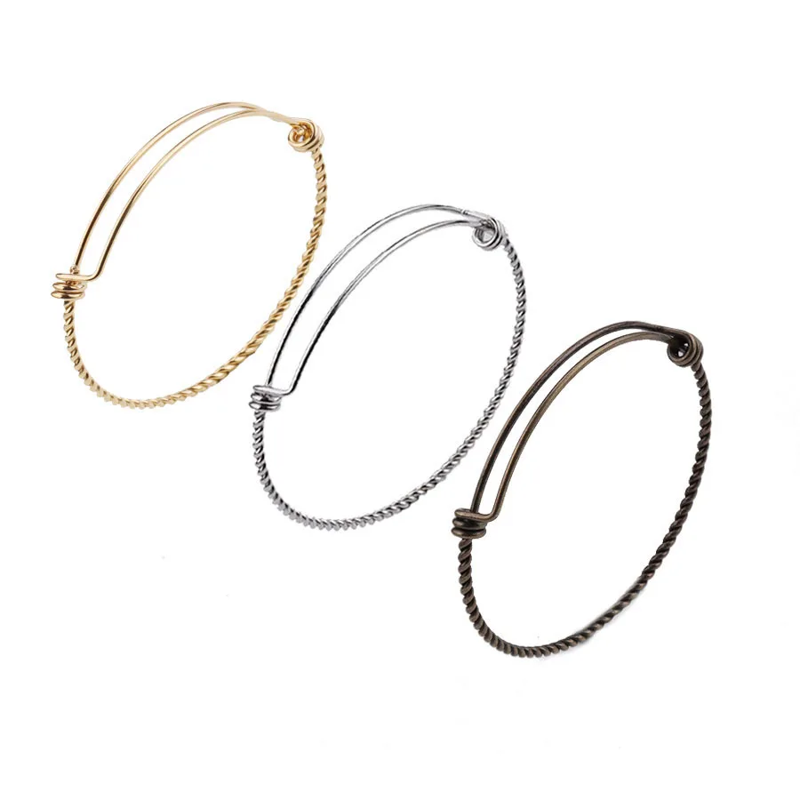 

10 шт., одиночный эластичный браслет из нержавеющей стали, ширина 60 мм, 2,6 мм