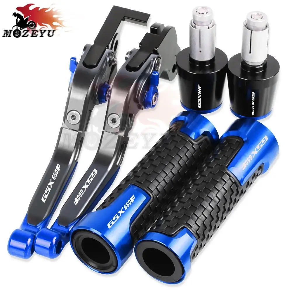 

Motorcycle Aluminum Brake Clutch Levers Handlebar Hand Grips ends For SUZUKI GSX650F 2008 2009 2010 2011 2012 2013 2014 2015