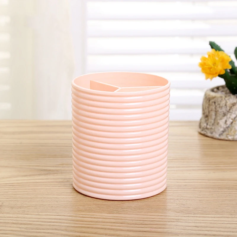 

Plastic Transparent Pen Holder Desktop Holder Stationery Office Holder Pen Case Student Supplies Cosmetic Brush Holder Round