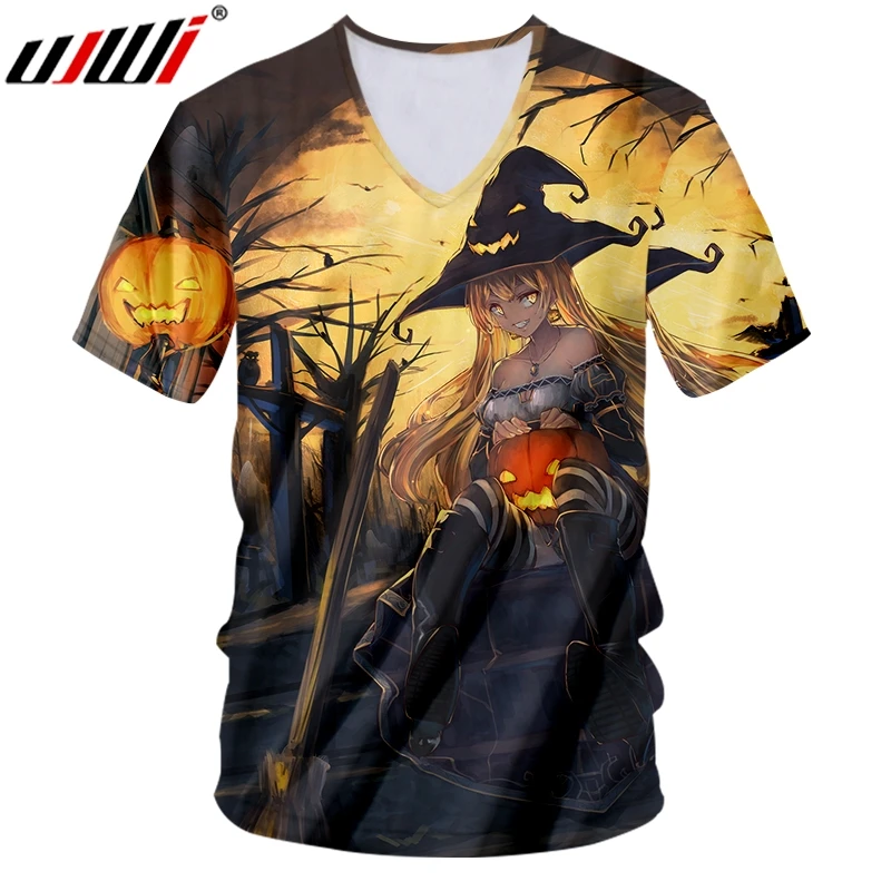 UJWI Хэллоуин новый человек 3D печатных аниме куклы и пламени тыквы дропшиппинг