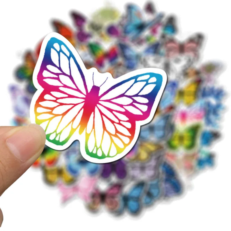 10/30/50 шт. цветные наклейки-бабочки | Игрушки и хобби