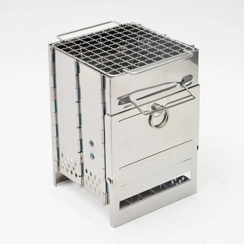 Портативная уличная деревянная плита 5 в 1 из нержавеющей стали для кемпинга