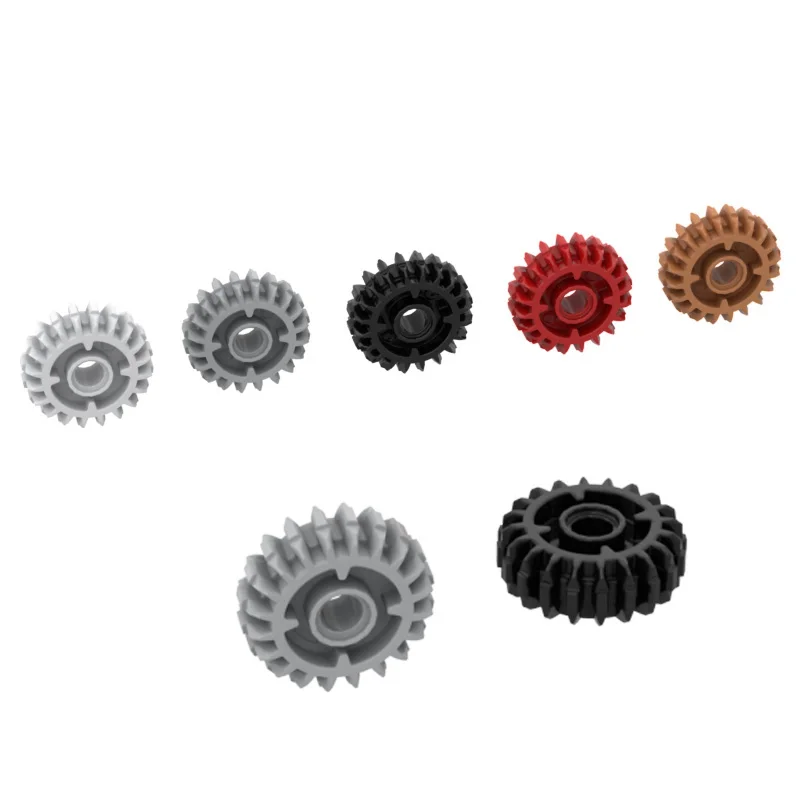 

BuildMOC 35185 20tooth double bevel gear with clutch on both sides For Building Blocks Parts DIY Con
