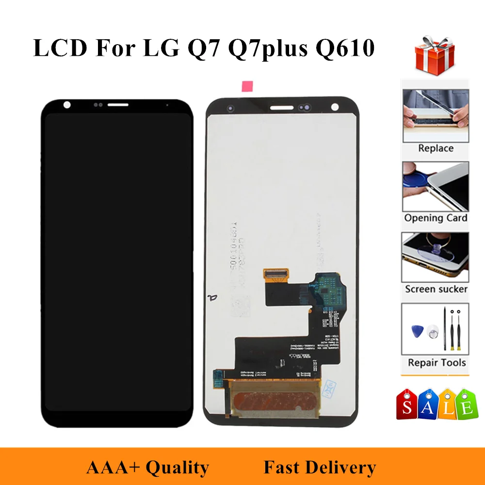 

LCD Display For LG Q7 Q725 Q610 Q610MA Q610TA Q610YB Q610EA Q610NM Q610EQ Touch Screen Digitizer Assembly Tools