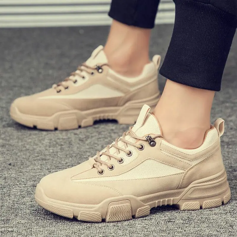 Men Canvas Western Military Ankle Boots Work Casual Shoes Sneakers Cowboy Botas Vintage A55-34 | Обувь