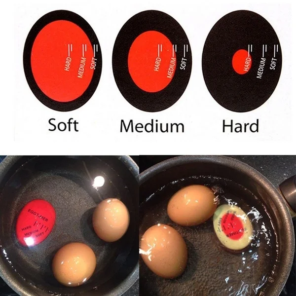 Egg Timer Resin Color Changing Clock Kitchen Scaled Boiled Tool Cooking Supplies | Дом и сад