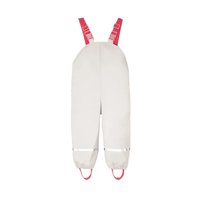 

Brand Waterproof Polar Fleece-Padded Baby Girls Boys PU Rain Pants Warm Trousers Children Outerwear Kids Outfits For 1-7 Yrs Old