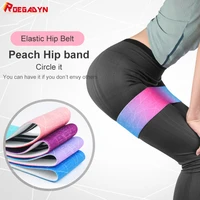 roegadyn unisex colorful hip circle loop resistance band elastic fabric fitness resistance band workout non slip deep squat band