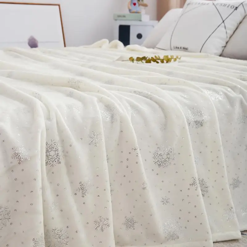 

23 230*250CM King Size Flannel Blanket For Double Bed Soft Warm Fluffy Coral Fleece Bedspread Winter Plaid Blankets